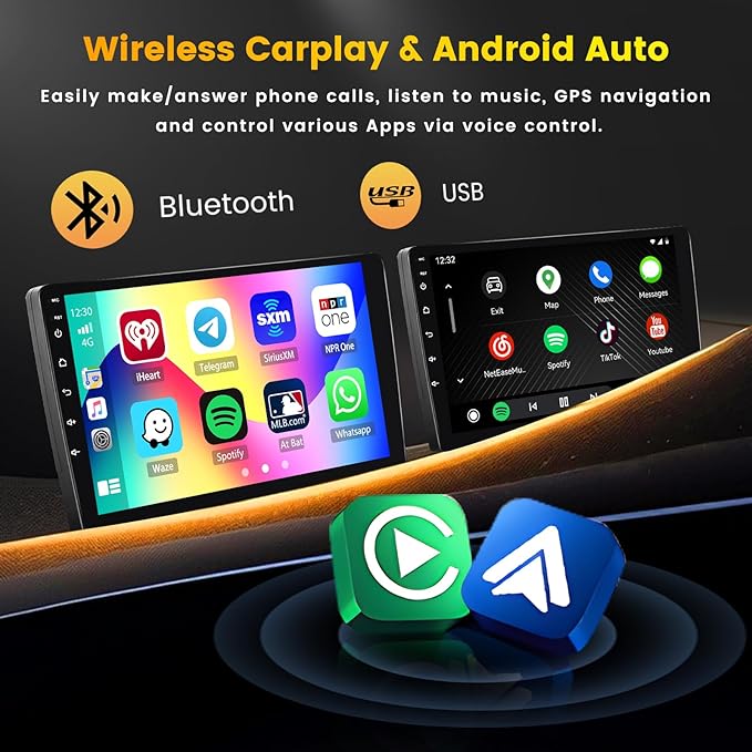 Hikity Android 15 Car Stereo for Jeep Patriot Compass 2010-2016, 10.1'' - Image 3