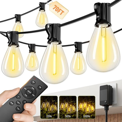 70FT LED Outdoor String Lights by Unknown