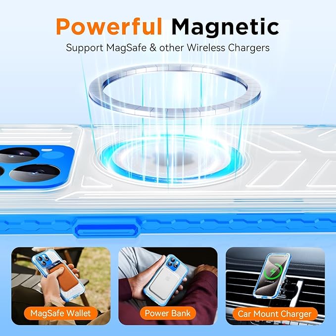WIFORT for iPhone 15 Pro Max Waterproof Case, 360 Full Body Sealed Protection - Image 4