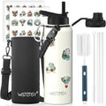 40oz Insulated Water Bottle, BPA Free&Leak Proof, Stainless Steel Water Flask by Watersy