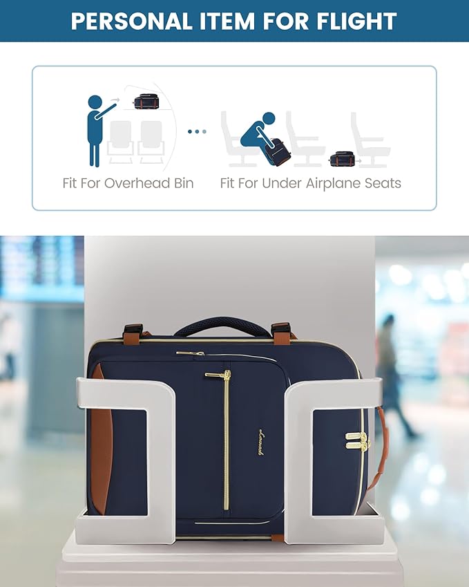 LOVEVOOK Travel Backpack for Women & Men 40L, Airline Approved Carry On - Image 4