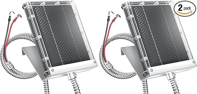 POWOXI 12V Solar Panel for Deer Feeder: 1.7W Waterproof Solar Battery Charger by POWOXI