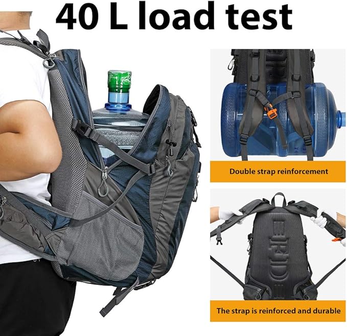 FENGDONG 40L Waterproof Lightweight Outdoor Daypack Hiking, Travel Backpack - Image 4