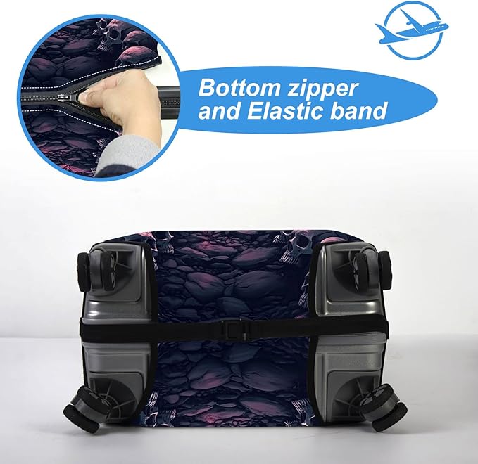 Luggage Cover Protector for 22-24 Inch Suitcases, TSA Approved Elastic Travel - Image 5