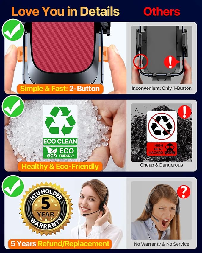 HTU 2026 Ultimate Best【True Military-Grade & Safety Cert】Car Phone - Image 5