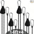 Longer 14ft Retractable Paracord Rope Tie Down Ratchet Strap Small Straps Mini by KOKKOYA