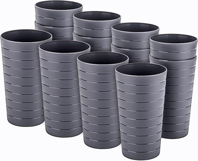 KX-WARE Mixed Drinkware 22-ounce Plastic Tumblers/Drinking Glasses/Party by KX-WARE