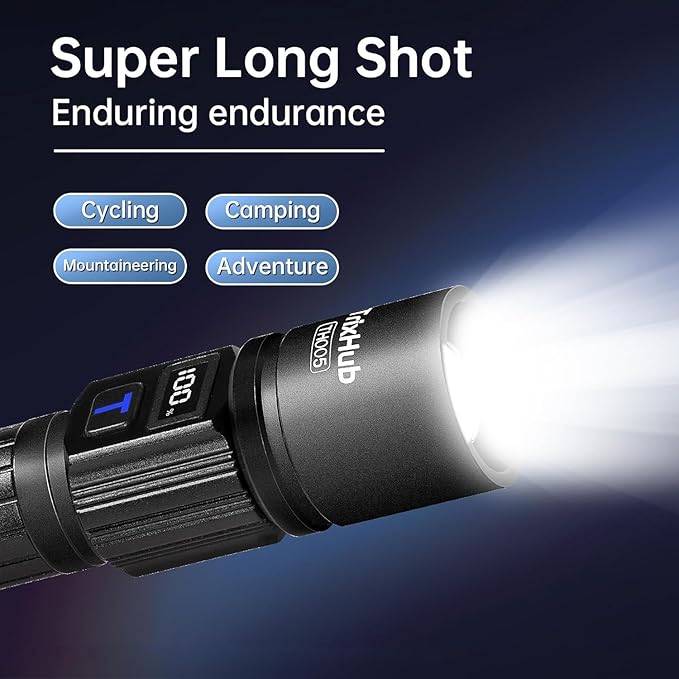 TrixHub Rechargeable Flashlights 2 Pack, Super Bright High Lumens Flash Light - Image 5
