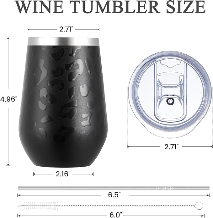 MEWAY 12oz Stainless Steel Wine Tumbler - Image 6