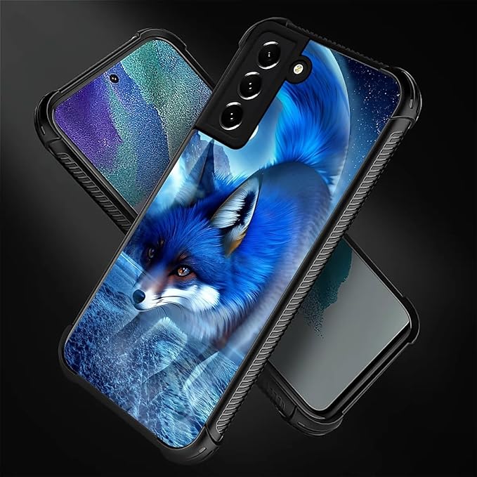 for Samsung Galaxy S22 Plus Case, Snowy Mountain Fox Lake Pattern Graphic - Image 5