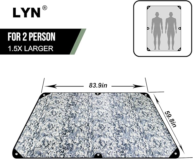 LYN Heavy Duty Emergency Blanket Survival Gear Waterproof Insulated Blanket - Image 2