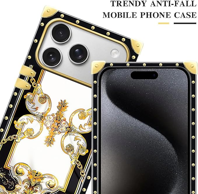 for iPhone 17 Pro Case Luxury Golden Decoration - Image 4