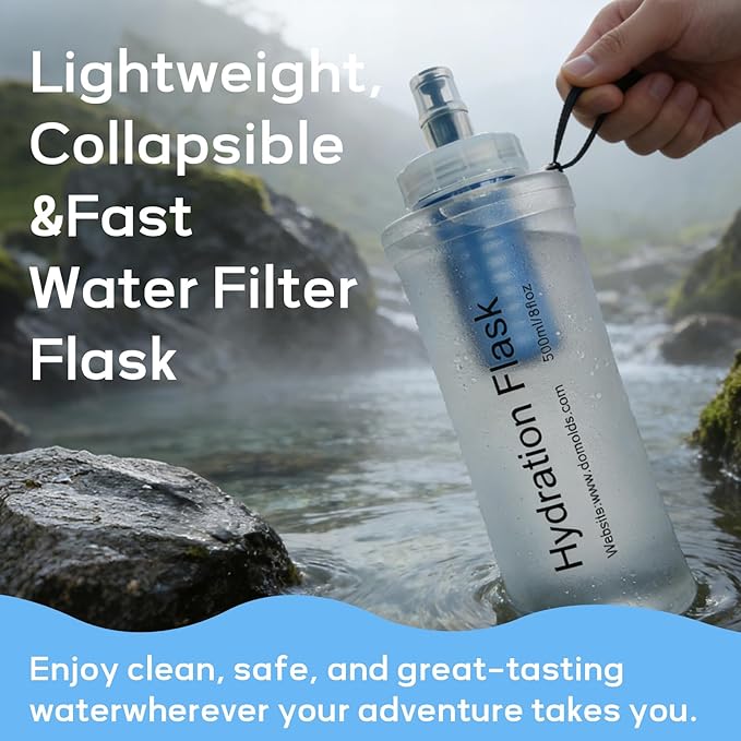 500ml Soft Flask Water Bottle, Collapsible Water Bottle - Image 5