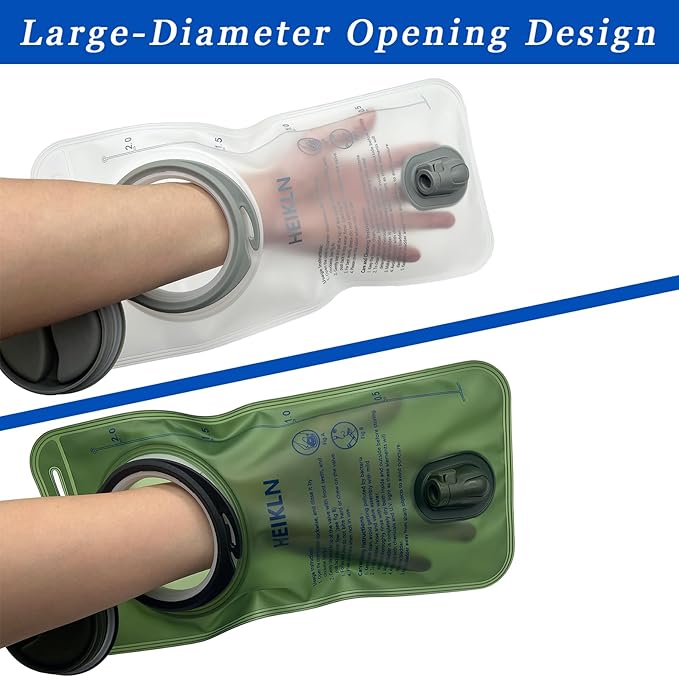 HEIKLN Hydration Bladder 1.5L-2L-2.5L-3L, Leak Proof Water Reservoir, BPA Free - Image 4