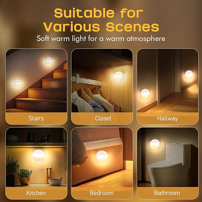 Guankai 12 Pack Motion Sensor Stair Light - Image 4