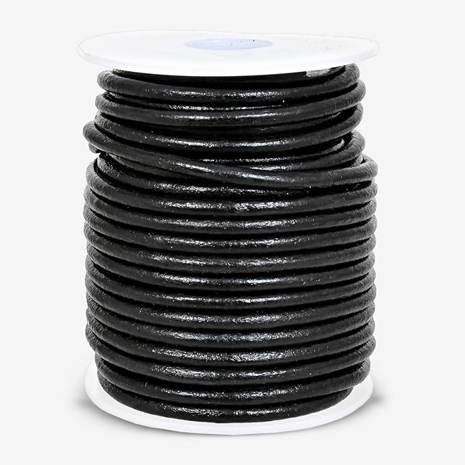 GENIQUE Real/Genuine Round Leather String Cord - Image 2