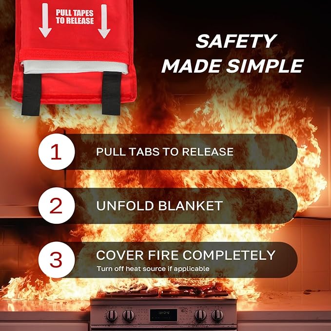 Signature Series Fire Blanket | Flame Suppression Fiberglass Blanket - Image 3