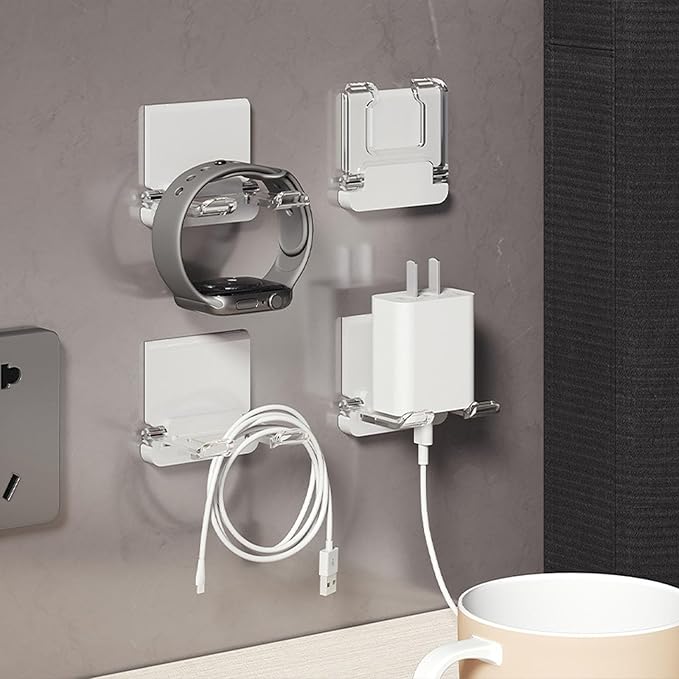 Self-Adhesive Foldable Hook | Wall-Mounted Power Cord Organizer | Razor Holder - Image 7