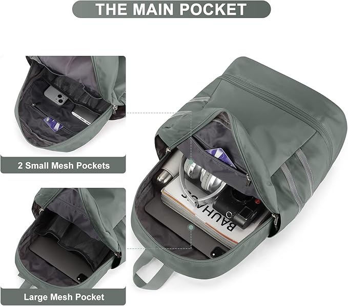 coofay Gym Backpack For Women Waterproof Backpack - Image 3