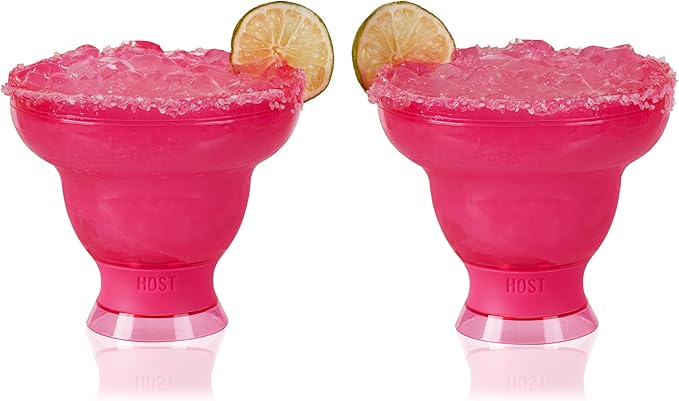 HOST FREEZE Margarita Cocktail Glasses, Frozen Cup Double Wall Plastic - Image 11