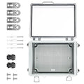 Waterproof Outdoor Project ABS Plastic Junction Box，IP67 Waterproof Clear by IGEYAPA
