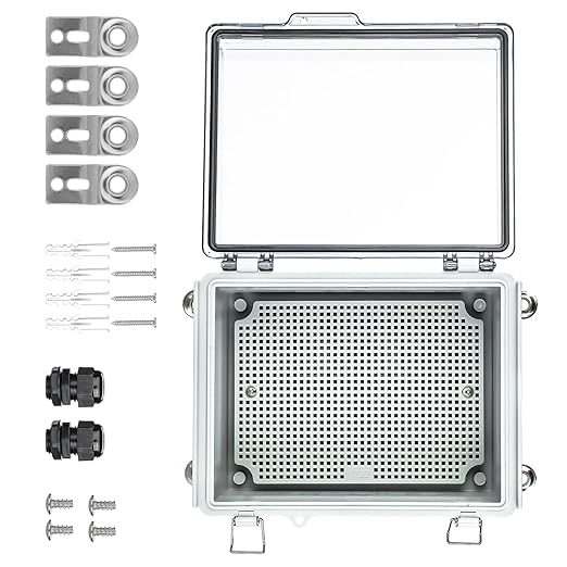 Waterproof Outdoor Project ABS Plastic Junction Box，IP67 Waterproof Clear by IGEYAPA
