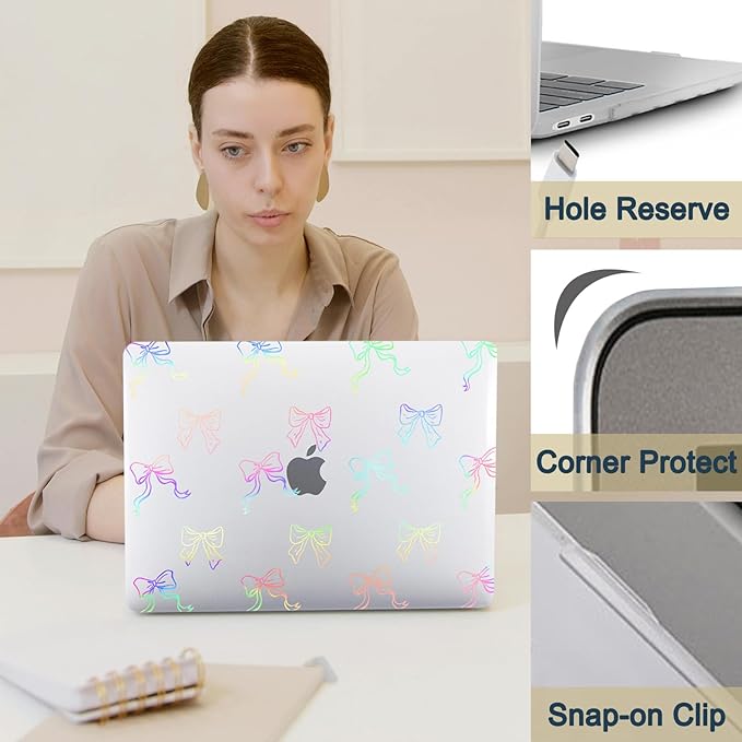 Hard Case for New MacBook Air 13 inch M2 M3 M4 2022 2024 2025 Release, 13.6" - Image 3