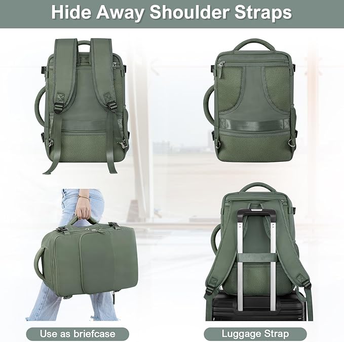 Sinaliy Personal Item Backpack, Carry on Travel Backpack - Image 4