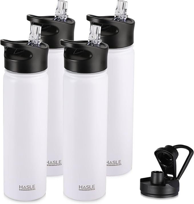 HASLE OUTFITTERS Insulated Water Bottle 22 oz Double Wall Stainless Steel Water by HASLEOUTFITTERS