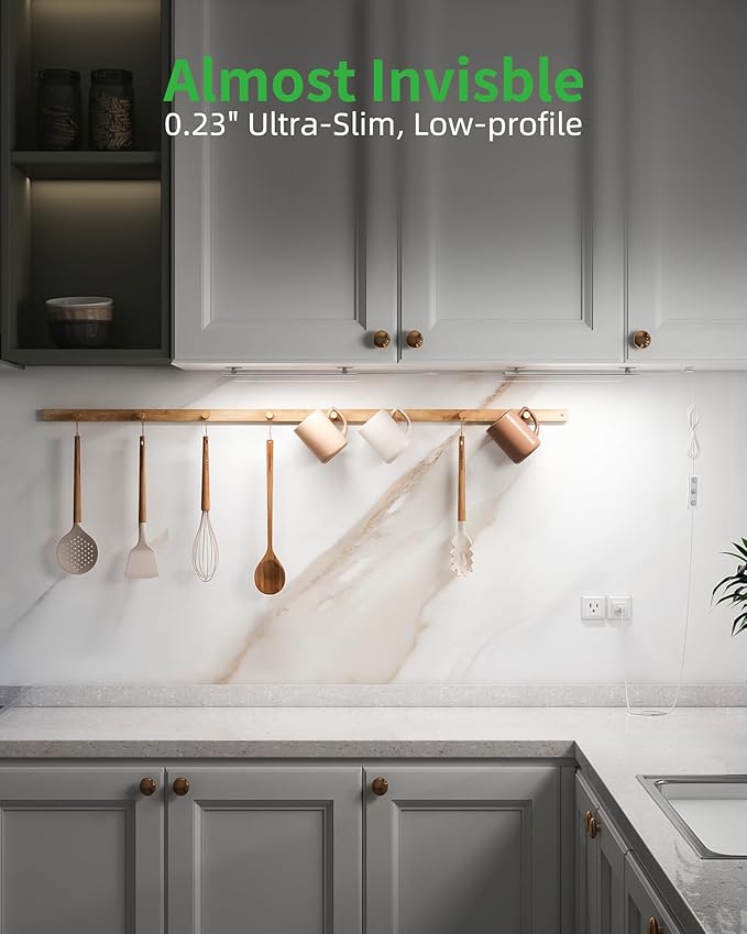 Under Cabinet Lighting Plug-in, Dimmable Under Counter Lights - Image 2