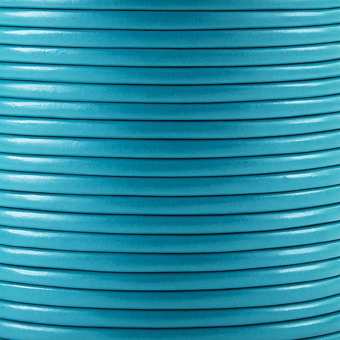 Mandala Crafts Round Genuine Turquoise Leather Cord - Image 3
