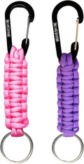 BRAVESHINE Paracord Keychain Carabiner Clip, D Ring Lanyard Hanger Stroller Hook by BRAVESHINE