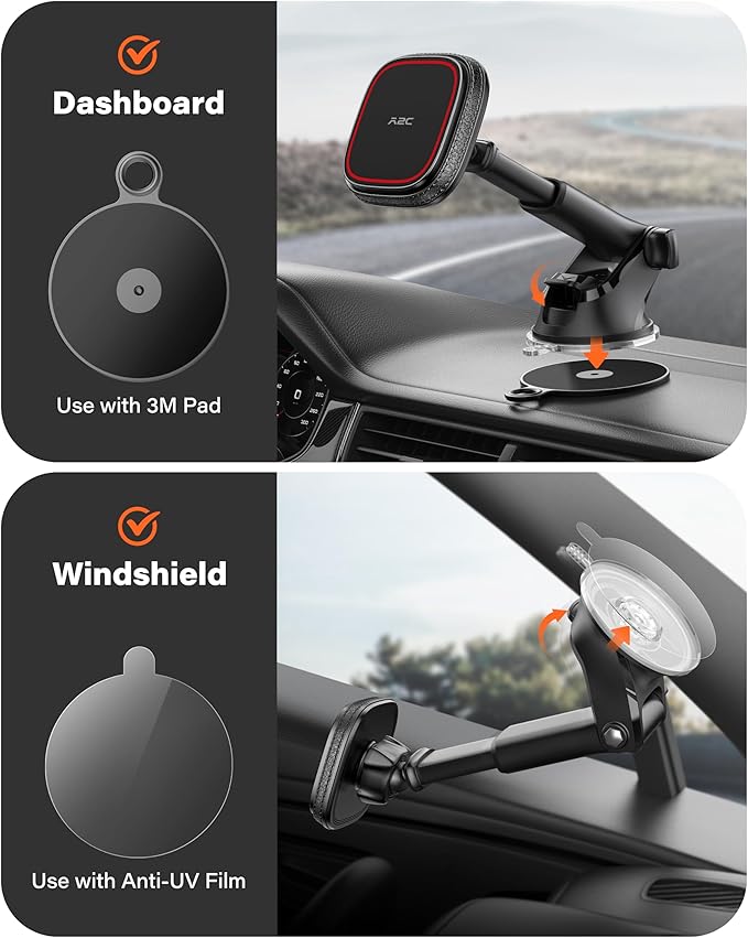 APPS2Car for MagSafe Car Mount, Dashboard & Windshield Suction Cup Holder - Image 7