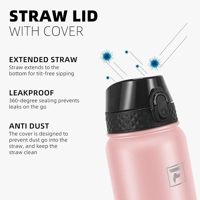 Fanhaw 32 oz Insulated Stainless Steel Water Bottle - Image 4