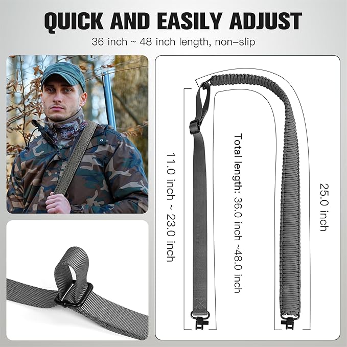VVAAGG Two-Point Paracord Rifle Sling - Image 5
