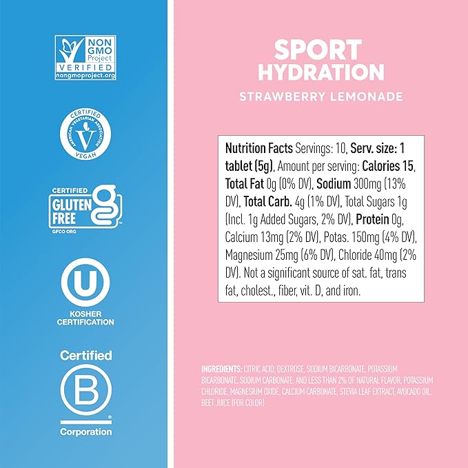 Nuun, Electrolyte Drink Tabs Strawberry Lemonade, 1.9 Ounce - Image 5