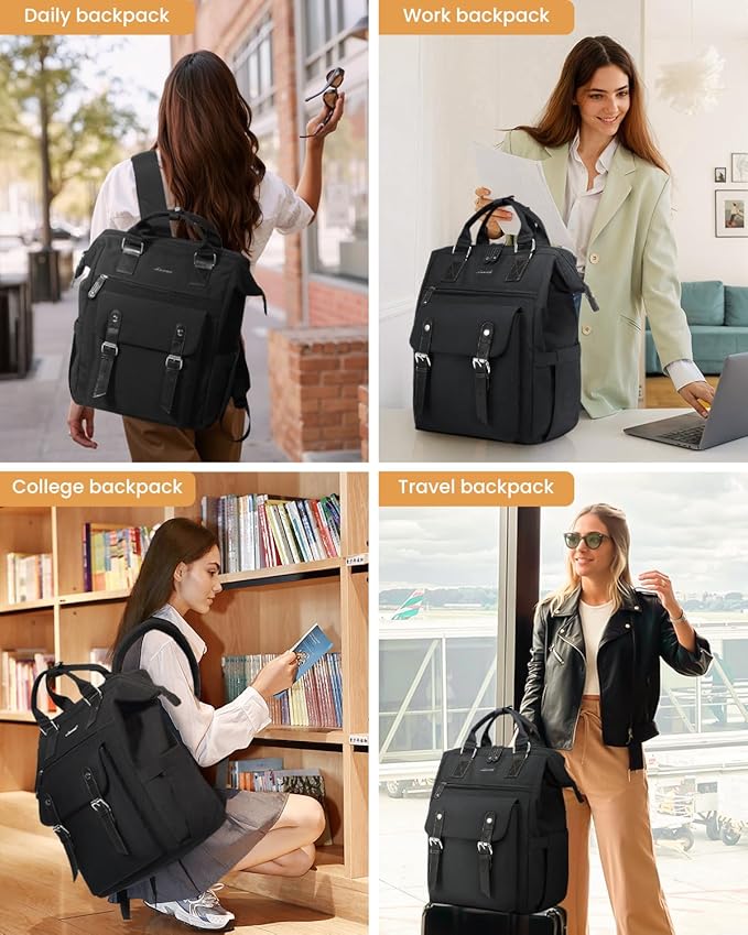 LOVEVOOK Laptop Backpack Women, Nurse Bags Teacher Work Backpack - Image 9