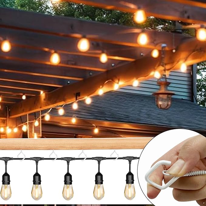120 Pcs White Eye Hooks Screw Heavy Duty, Ceiling Hooks - Image 4