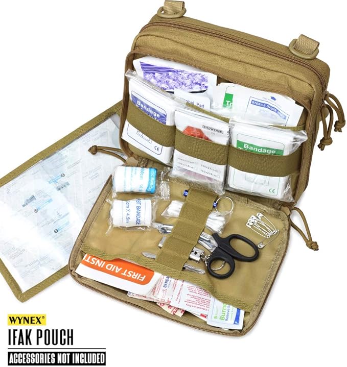 WYNEX Tactical Molle Admin Pouch of Double Layer Design, Admin Pouches Molle - Image 3