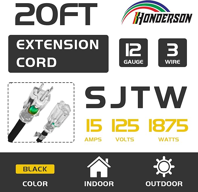 Indoor Outdoor Extension Cord Weatherproof - Image 2