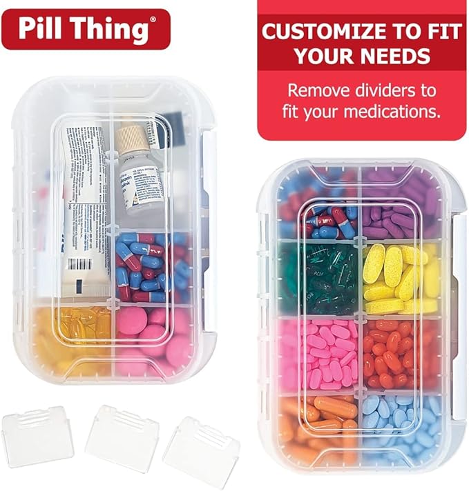 8 and12 Compartment Large Pill Cases - Image 7