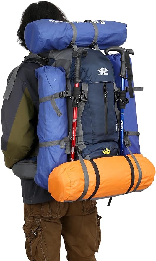 WoneNice 50L Waterproof Hiking Backpack - Image 3