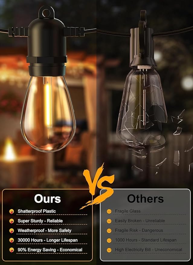Brightown Outdoor String Lights 35FT - Image 7