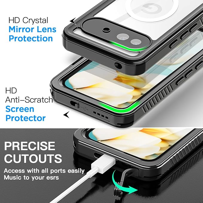 AICase for Google Pixel 9a Case Waterproof Clear - Image 7