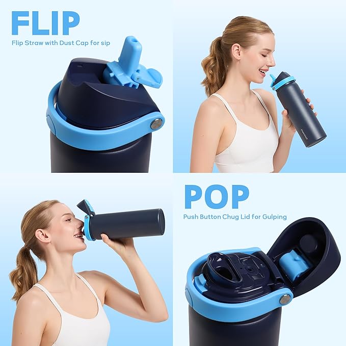 24 oz Stainless Steel Water Bottle - Image 2