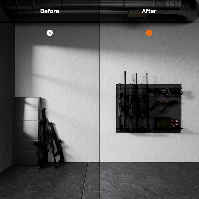 Hold Up Displays Gun Wall Mount Display, Modular Tactical Wall - Image 2