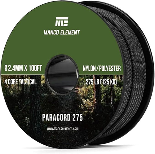 2.4mm Paracord 275LBS 100FT Rope Cord by Unknown