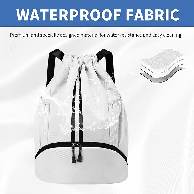 JELUTAR Drawstring Backpack Gym Bag - Image 3