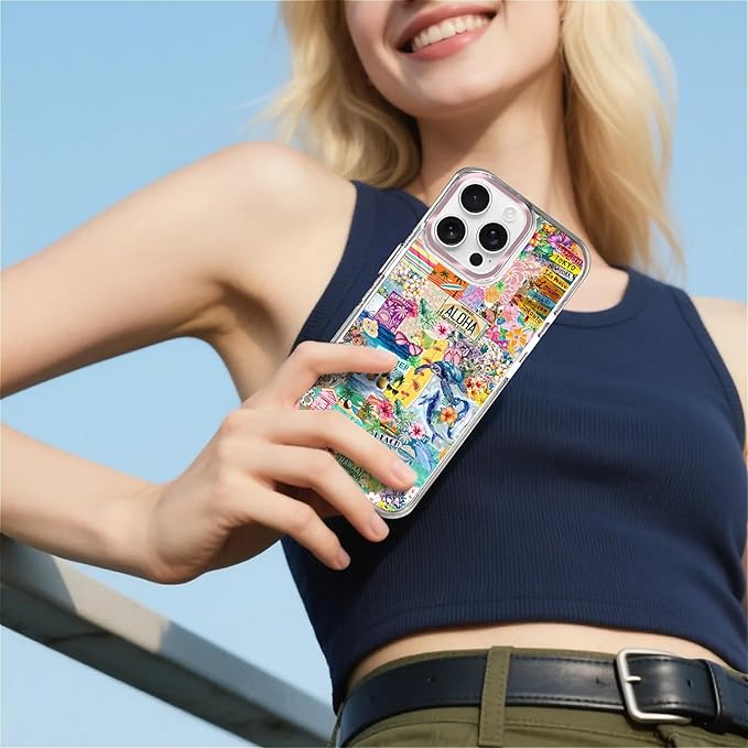 Case for iPhone 13 Pro, Hawaii Aloha Cover Coastal Beach Collage Phone Case - Image 6