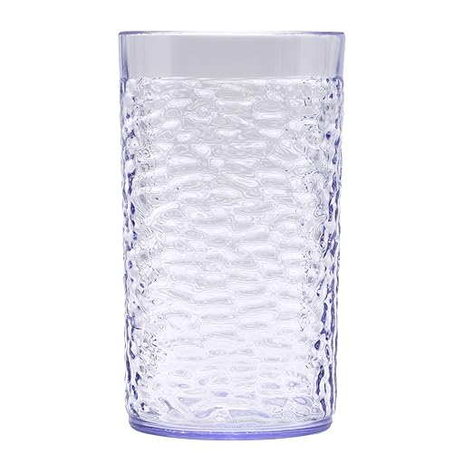 G.E.T. 3316-CL-EC Heavy-Duty Shatterproof Plastic Pebbled Tumbler, 16 Ounce - Image 3